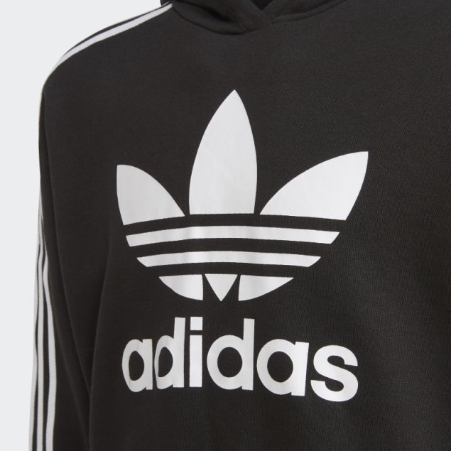 Adidas Sudadera Con Capucha Negra Adicolor