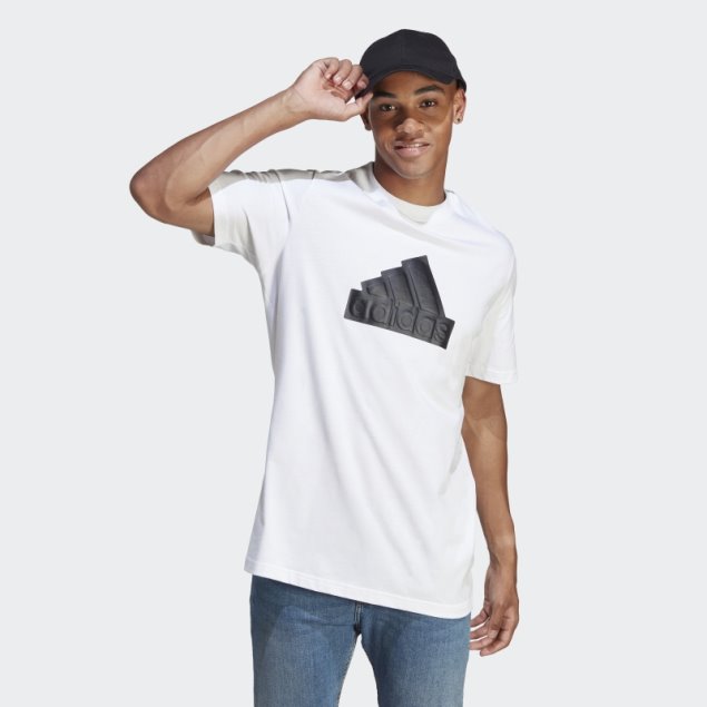 Camiseta Blanca Adidas Future Icons Insignia De Deporte