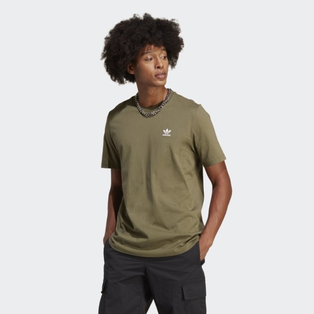 Camiseta Adidas Trefoil Essentials Verde Oliva
