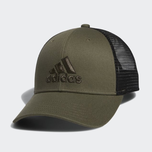 Adidas Gorra Snapback De Malla Estructurada Oliva Fuerte