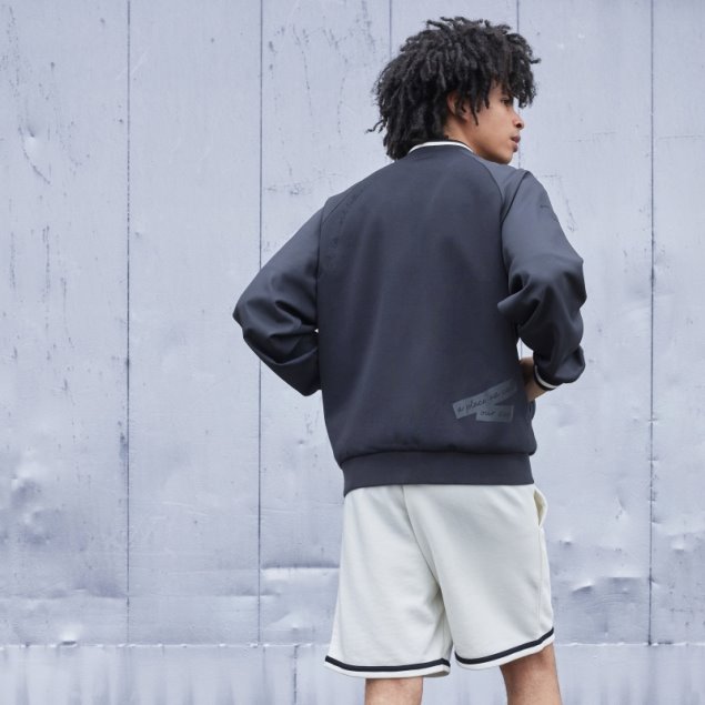 Chaqueta Bomber Estampada Negra Adidas (género Neutral) Moda