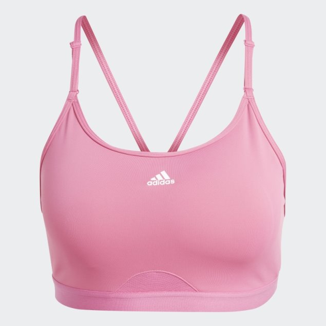 Sujetador Adidas Aeroreact Training Light-support Fucsia