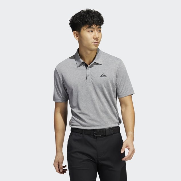 Polo Adidas Drive Heather Gris Mel