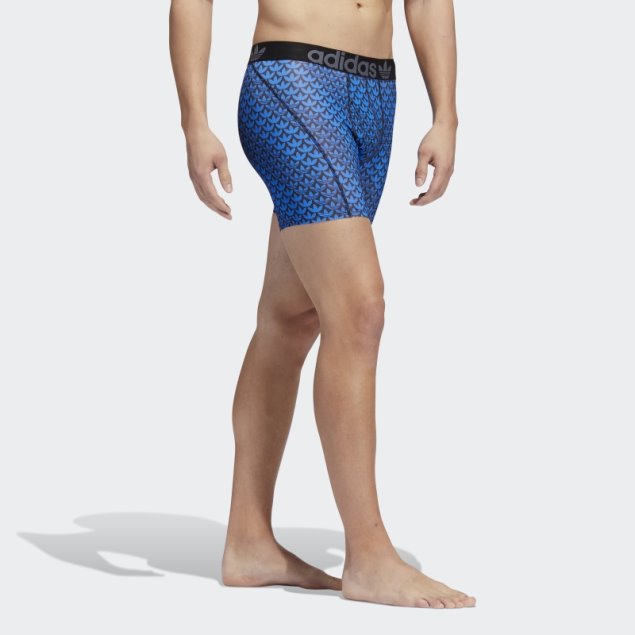 Calzoncillos Boxer Adidas Trefoil 2 Pares Pájaro Azul