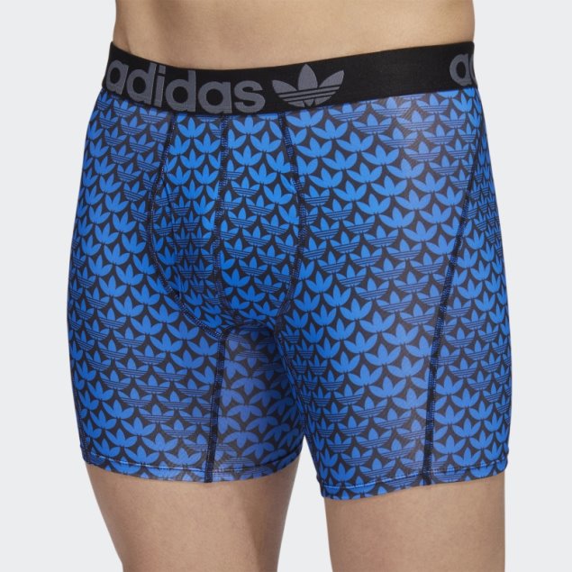 Calzoncillos Boxer Adidas Trefoil 2 Pares Pájaro Azul