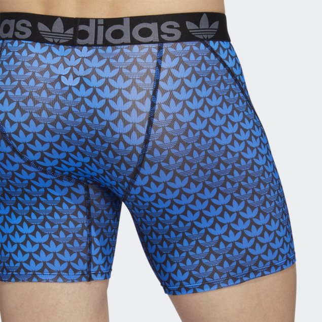 Calzoncillos Boxer Adidas Trefoil 2 Pares Pájaro Azul