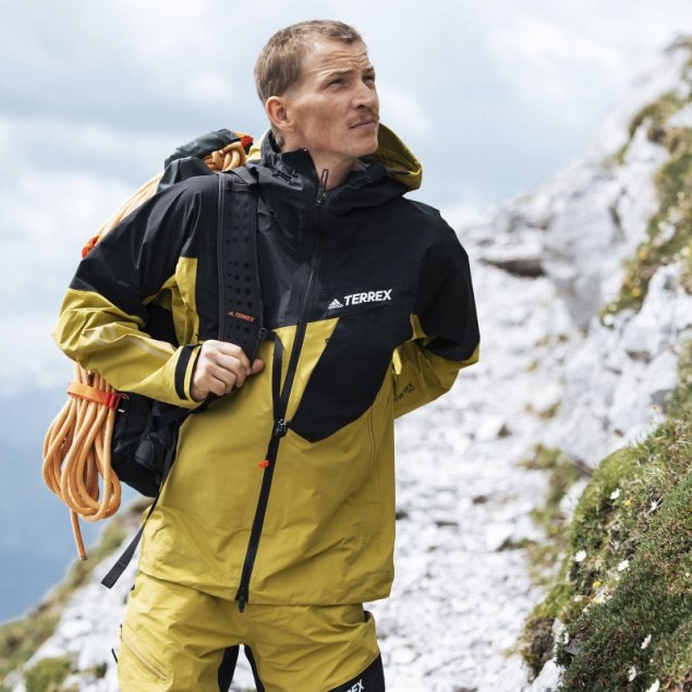 Chaqueta Terrex Techrock Gore-tex Pro Verde Oliva Adidas