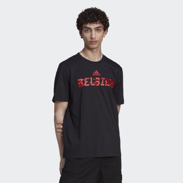 Camiseta Copa Del Mundo Fifa 2022 Belgica Adidas Negra