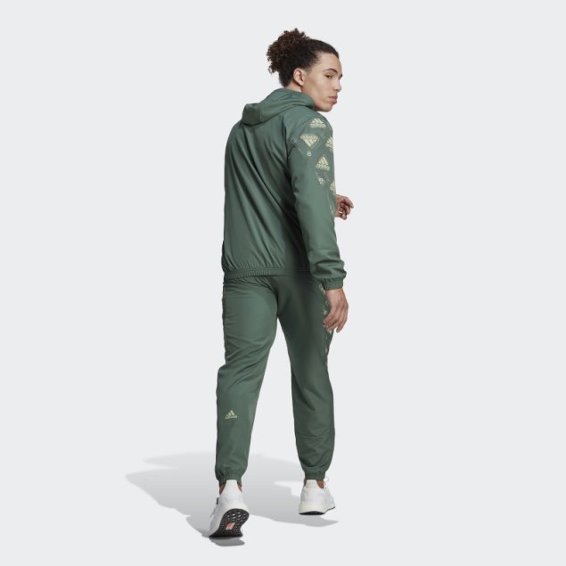 Chándal Tejido Con Estampado Integral Verde óxido Adidas