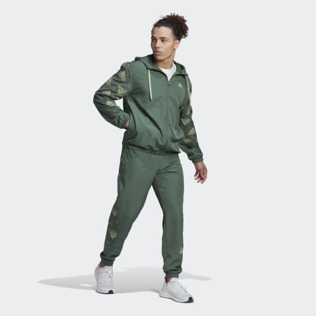 Chándal Tejido Con Estampado Integral Verde óxido Adidas