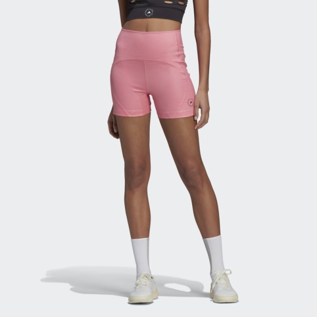 Adidas By Stella Mccartney Truestrength Yoga Mallas Cortas Rosa Fuerte