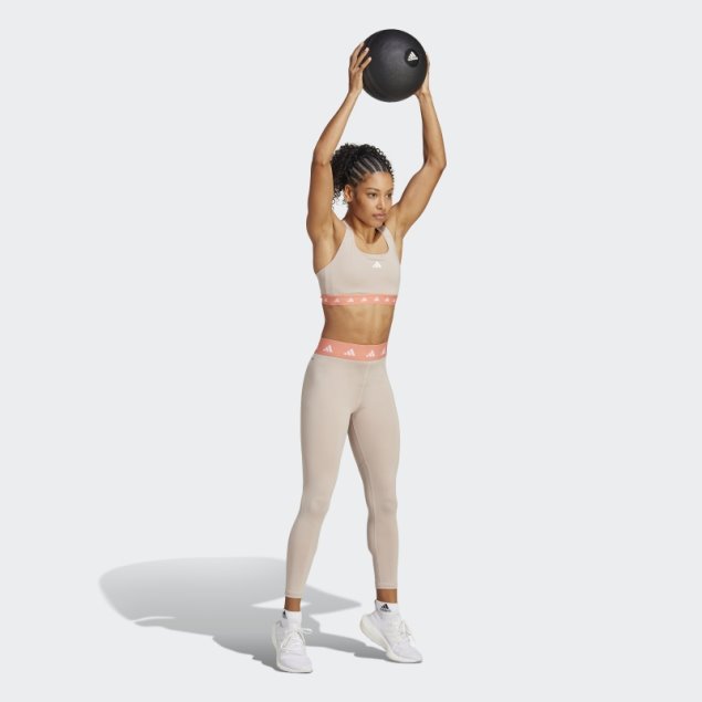 Leggings Adidas Techfit 7/8 De Color Topo