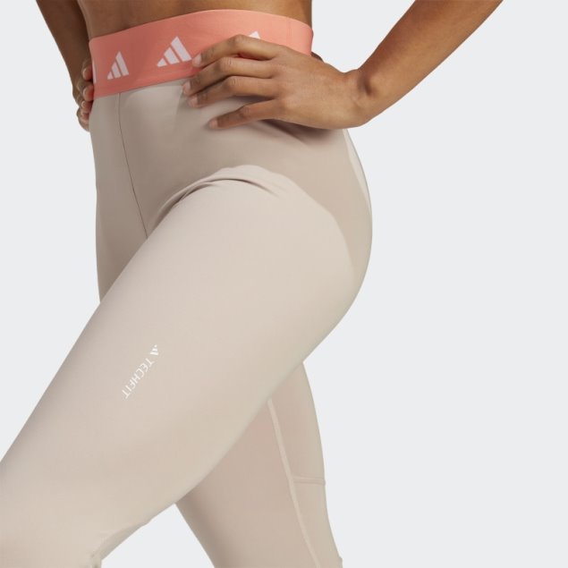 Leggings Adidas Techfit 7/8 De Color Topo