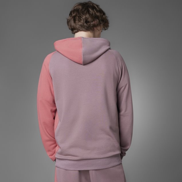 Adidas Colorblock French Terry Sudadera Con Capucha Púrpura