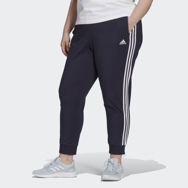 Pantalón Adidas Essentials 3 Rayas (talla Grande) Tinta