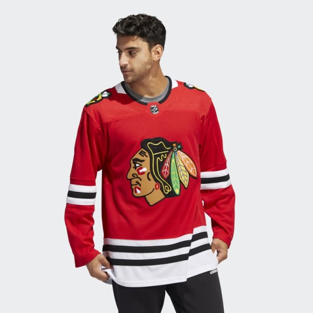 Camiseta Adidas Roja Blackhawks Local Autentica