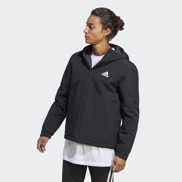 Adidas Bsc Chaqueta Resistente Con Capucha Y Aislamiento Negro