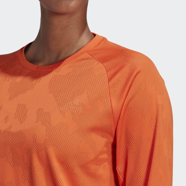 Camiseta De Manga Larga Running Made To Be Remade Naranja Adidas