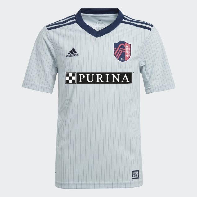 Calle. Camiseta Louis City Sc 23 Segunda Equipación Adidas Gris