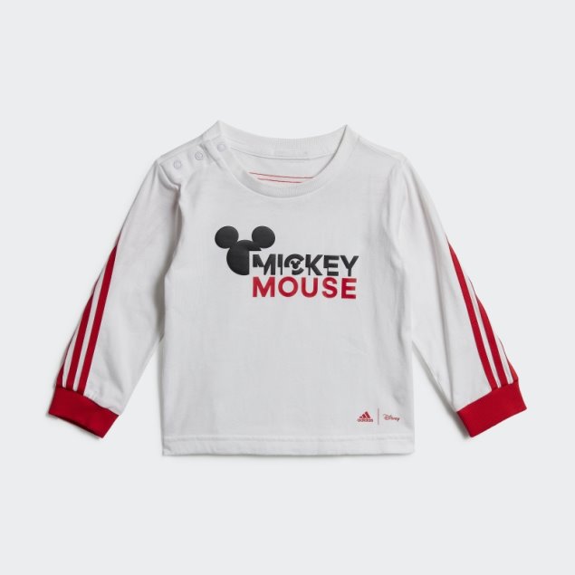 Adidas X Disney Mickey Mouse Conjunto De Mono Caliente Blanco
