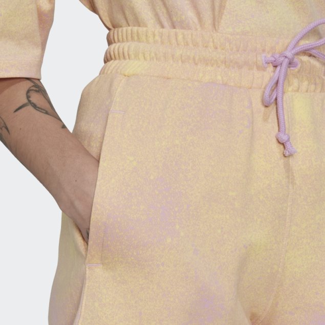 Adidas Allover Print Pantalones Cortos Sueltos Lila