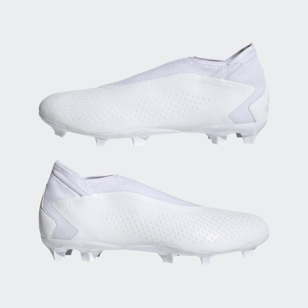 Adidas Predator Precision.3 Botas Para Terreno Firme Sin Cordones Adidas Blanco