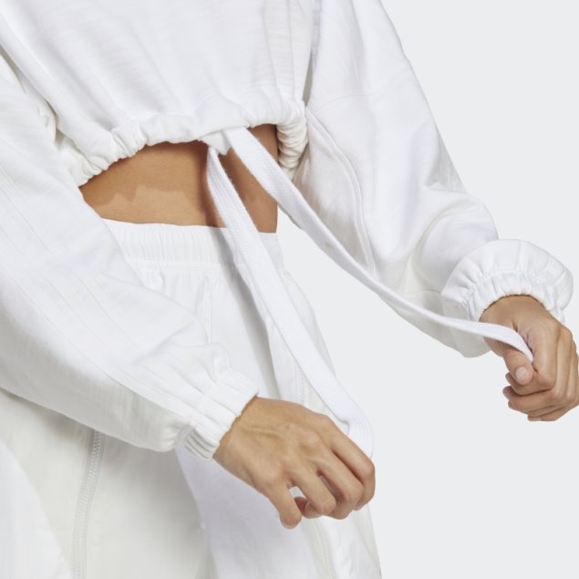 Sudadera Adidas Dance Crop Versatil Blanco