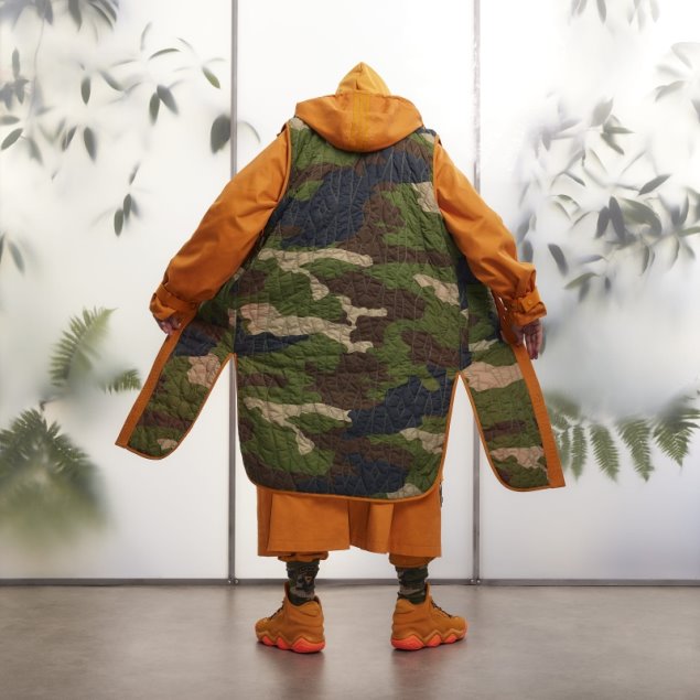 Abrigo Con Capucha De Sarga Dos En Uno (todos Los Géneros) Adidas Focus Naranja