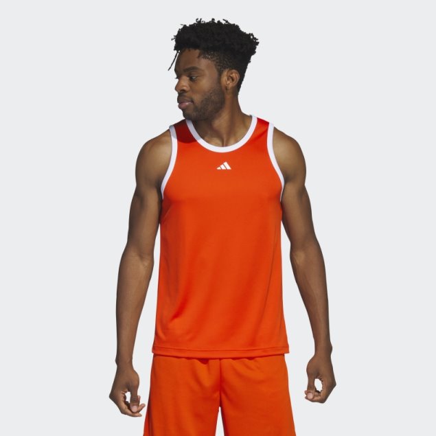 Adidas Legends Basketball 3-stripes Tank Top Moda Naranja