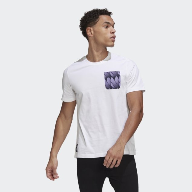 Adidas Real Madrid Graphic Camiseta Blanca