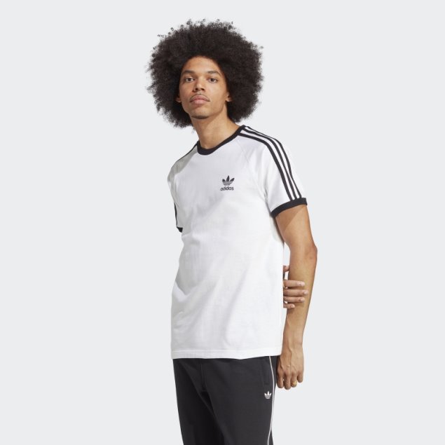 Camiseta Adicolor Classics 3 Rayas Blanco Adidas