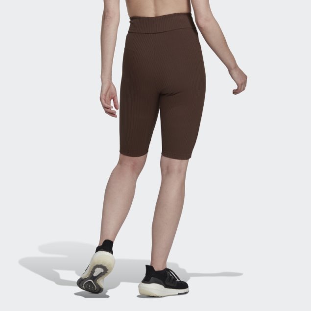 Adidas Studio Lounge Pantalones Cortos De Canalé Marrón Moda