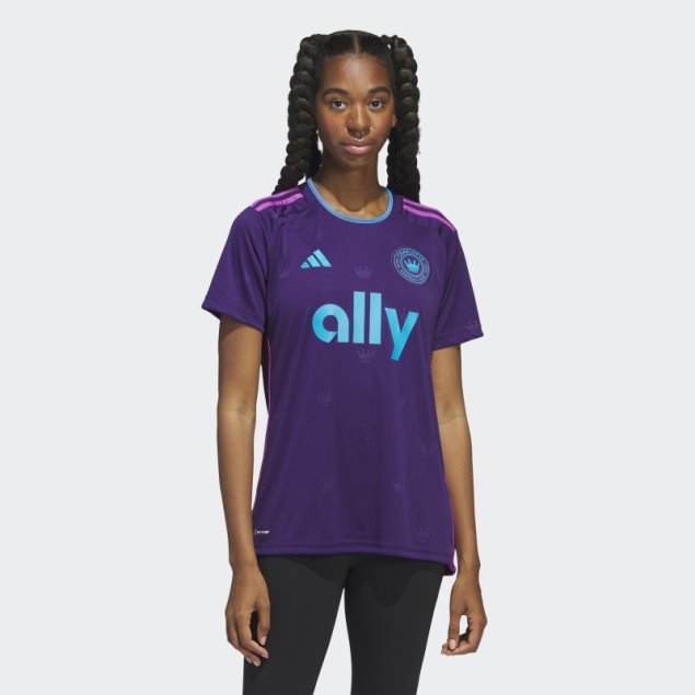 Camiseta Primera Equipacion Charlotte Fc 23/24 Violeta Oscuro Adidas
