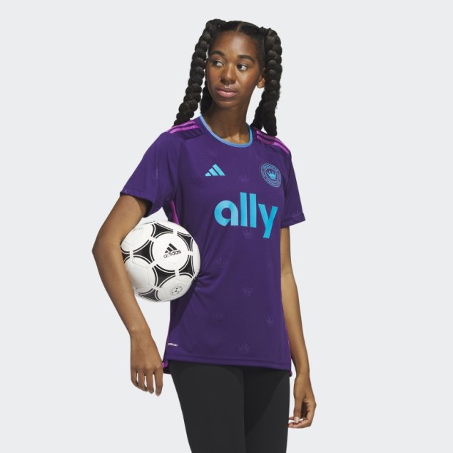 Camiseta Primera Equipacion Charlotte Fc 23/24 Violeta Oscuro Adidas