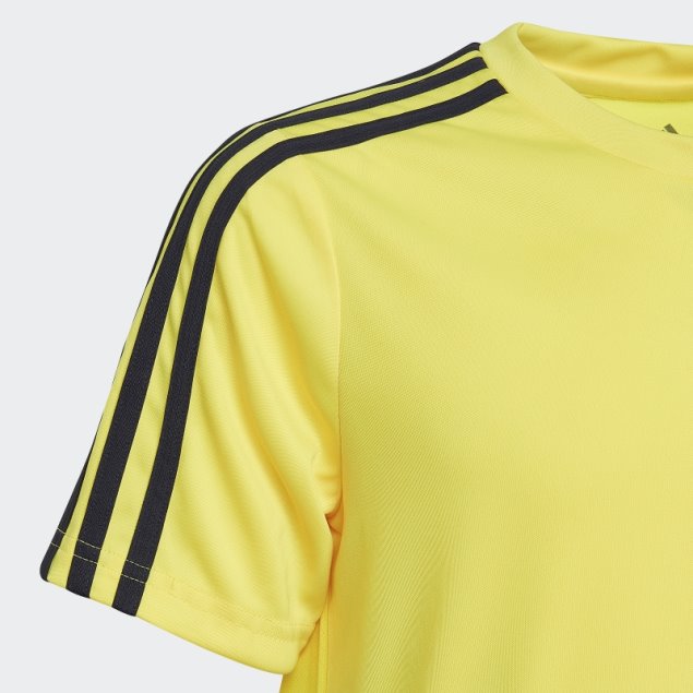 Camiseta Adidas Design 2 Move 3 Rayas Amarilla
