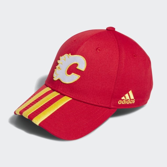Gorra Ajustable Calgary Flames 3 Rayas Multicolor Adidas