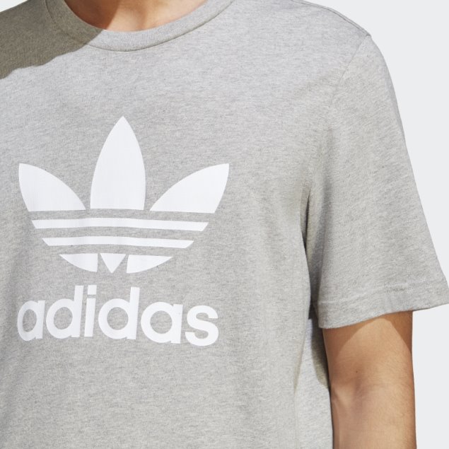 Camiseta Gris Medio Adicolor Classics Trefoil Adidas