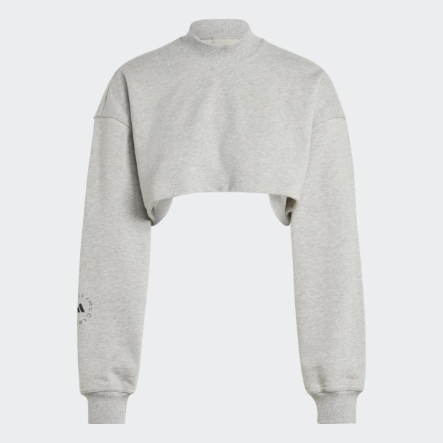 Sudadera Corta Adidas By Stella Mccartney Truecasuals Gris Medio