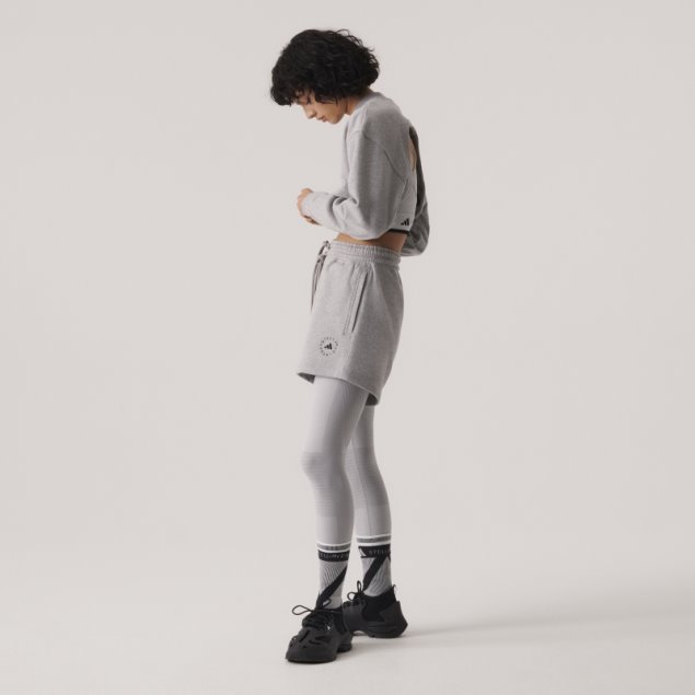 Sudadera Corta Adidas By Stella Mccartney Truecasuals Gris Medio