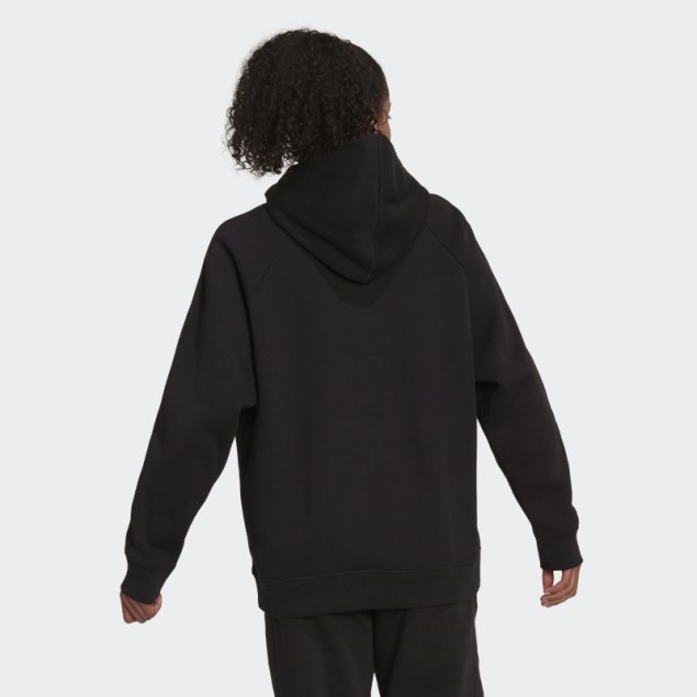All Szn Fleece Boyfriend Sudadera Con Capucha Negro Adidas