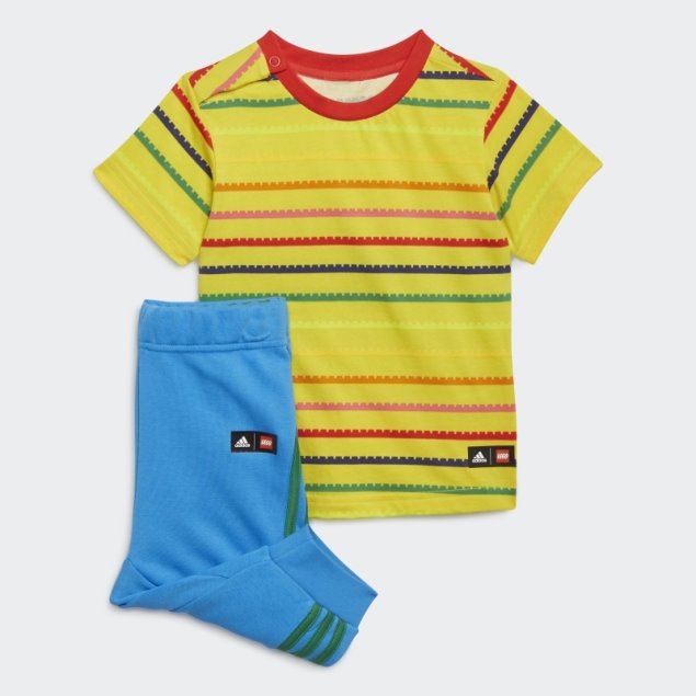 Conjunto Adidas X Classic Lego Camiseta Y Pantalón 3/4 Amarillo
