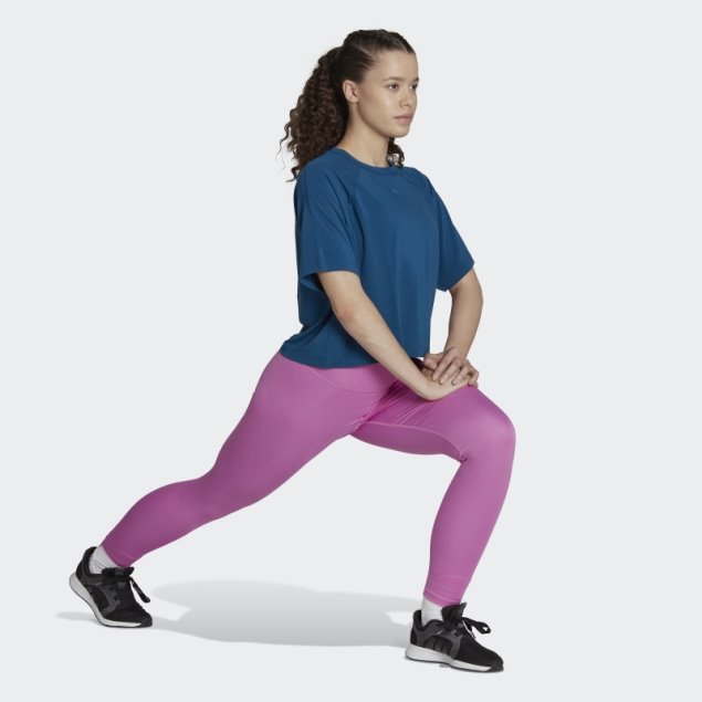 Camiseta Adidas Marine Aeroready Con Espalda Cruzada