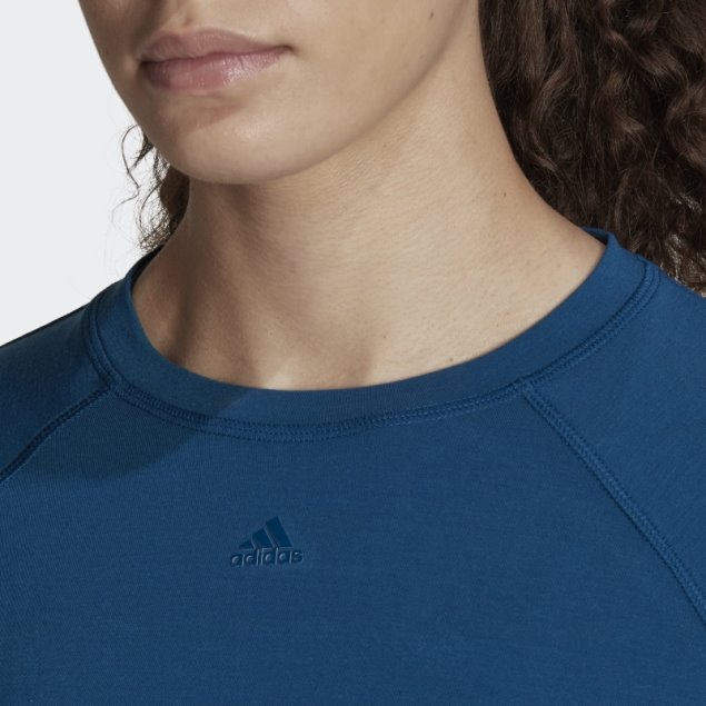 Camiseta Adidas Marine Aeroready Con Espalda Cruzada