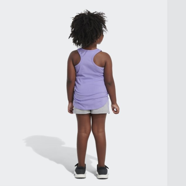 Conjunto Corto Tank Ft Chi Violeta Claro Adidas