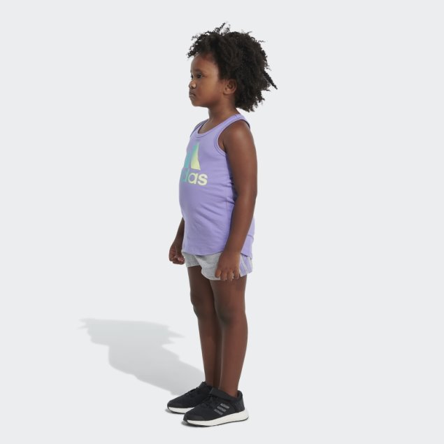 Conjunto Corto Tank Ft Chi Violeta Claro Adidas