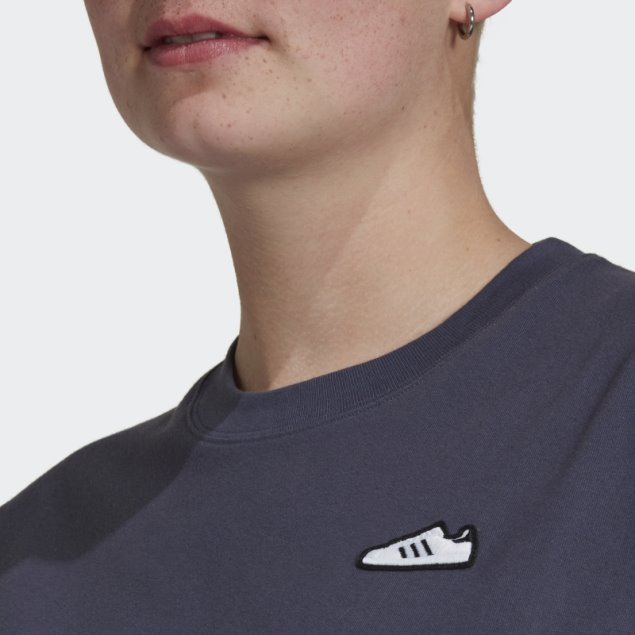 Adidas Bordado Camiseta Azul Marino