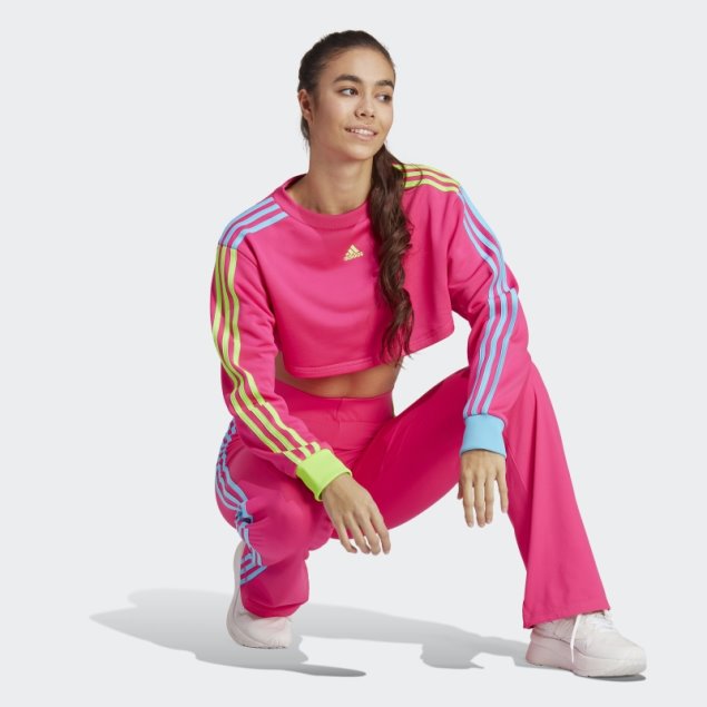 Sudadera Corta Kidcore Shock Rosa Adidas