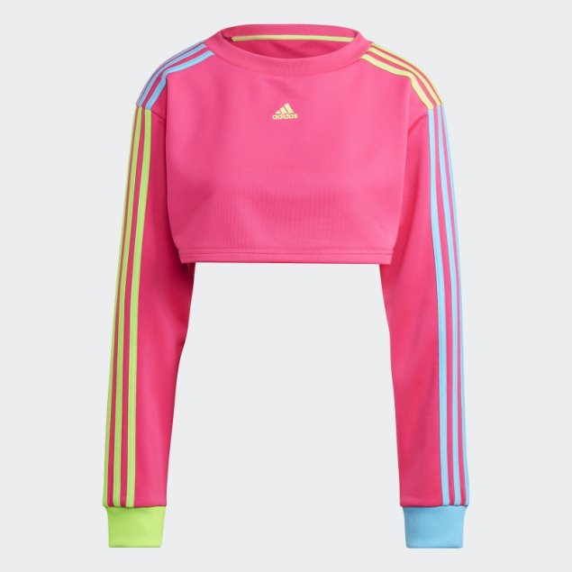 Sudadera Corta Kidcore Shock Rosa Adidas