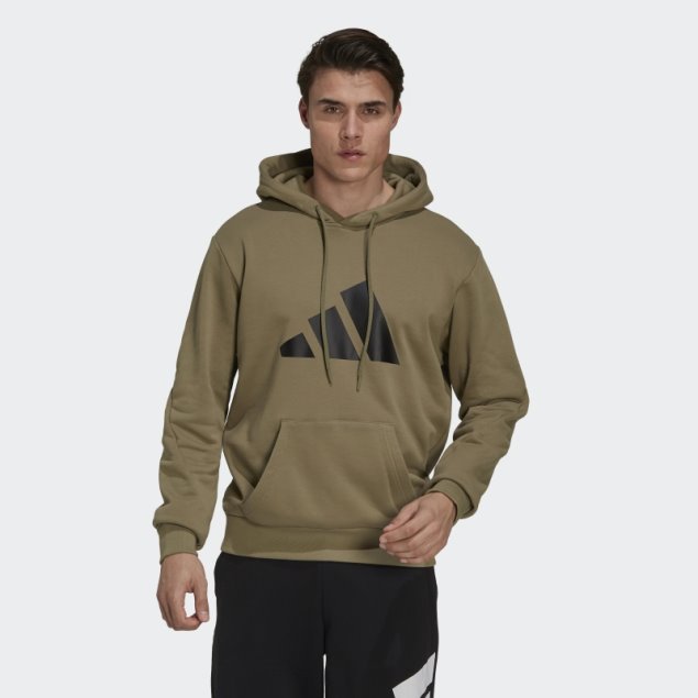 Sudadera Con Capucha Verde Con Gráfico De íconos Del Futuro De Adidas Orbit