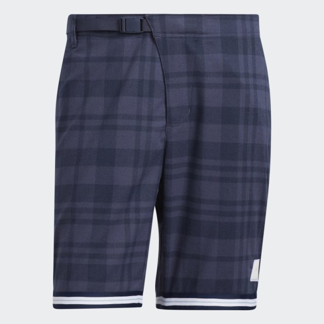 Pantalones Cortos Adidas Adicross Plaid De 8.5 Pulgadas Azul Rastro